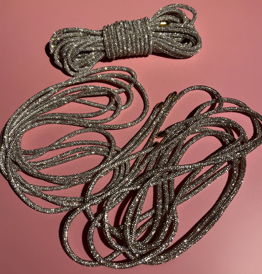 Rhinestone Bondage Rope Harness