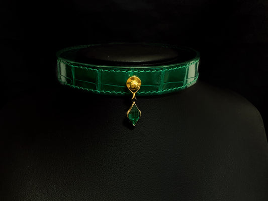 Crocodile Skin Hand-made Collar [Jade]