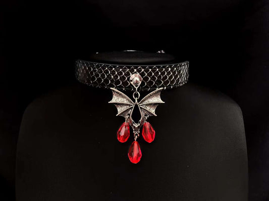 Python Skin Hand-made Collar [Blood Mary]