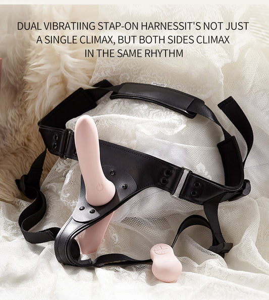 Dual Vibrating Strap-on Dildo, Dual Use Wear Pants
